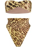 leopard-print bikini set