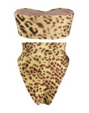 leopard-print bikini set