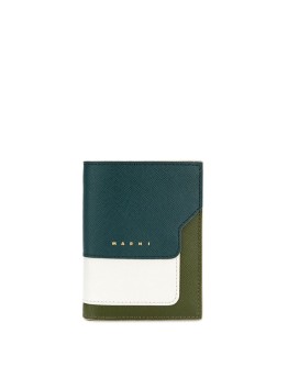 colour-blocked logo wallet