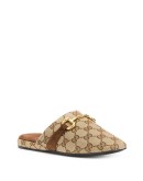 monogram pattern Horsebit mules