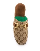 monogram pattern Horsebit mules