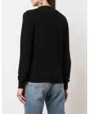 heart-patch knit cardigan