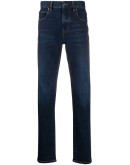 mid rise slim-fit jeans