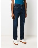 mid rise slim-fit jeans