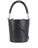logo-embossed bucket bag