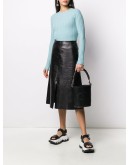 logo-embossed bucket bag