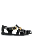 lettering logo jelly sandals