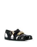 lettering logo jelly sandals