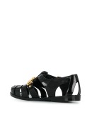 lettering logo jelly sandals