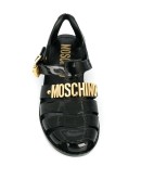 lettering logo jelly sandals