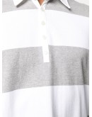 stripe oversized longsleeved 4-Bar polo