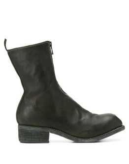 cracked-effect ankle boots