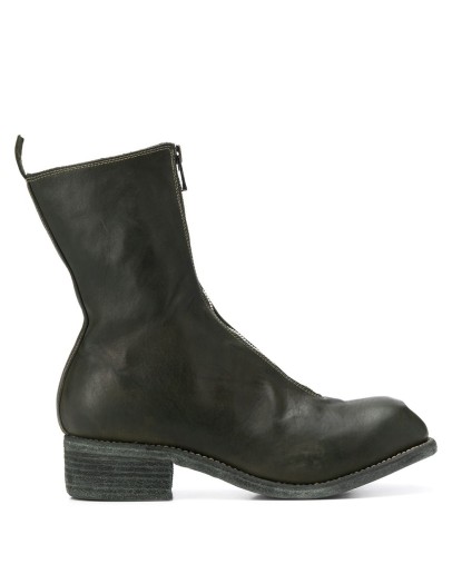 cracked-effect ankle boots