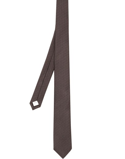monogram jacquard tie