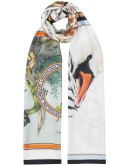 animal montage print scarf