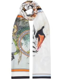 animal montage print scarf
