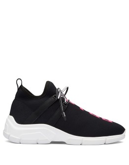 logo knitted sneakers