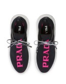 logo knitted sneakers