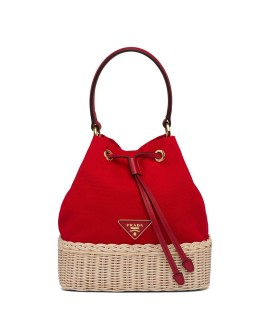 wicker bucket bag