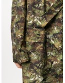 camouflage-print single-breasted coat