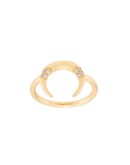 half-moon appliqué ring
