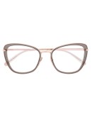 two tone cat-eye frame glasses 