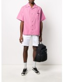 Triangle logo patch bermuda shorts