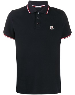 logo patch polo shirt