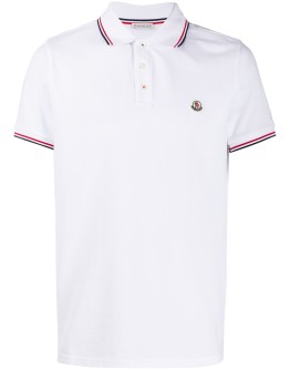 logo patch polo shirt