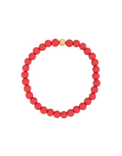 beaded two tone bracelet