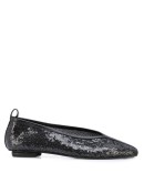 sequinned ballerina shoes