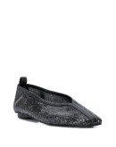 sequinned ballerina shoes