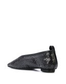 sequinned ballerina shoes