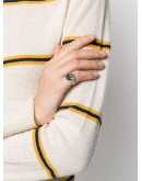 Julius stone-embellished ring