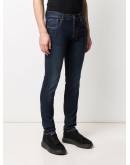 logo-embroidered slim jeans