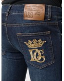 logo-embroidered slim jeans