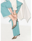 Thandi 65mm leopard-print pony hair pumps