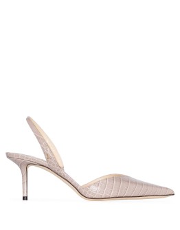 Thandi 65mm croc-effect pumps