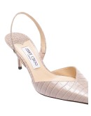 Thandi 65mm croc-effect pumps