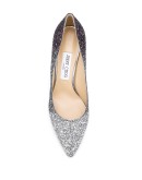 Romy 85mm glitter-effect pumps