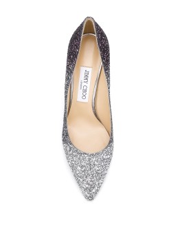 Romy 85mm glitter-effect pumps