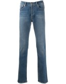 logo stamp slim-fit jeans