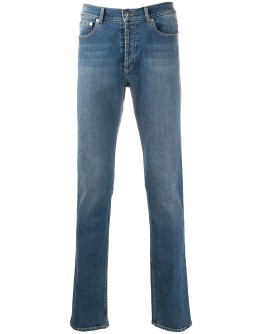 logo stamp slim-fit jeans
