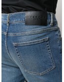 logo stamp slim-fit jeans