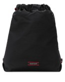 drawstring logo patch backpack
