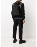 drawstring logo patch backpack