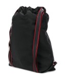 drawstring logo patch backpack
