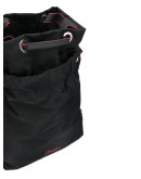 drawstring logo patch backpack