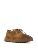 distressed lace-up brogues
