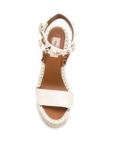 Rockstud woven wedges